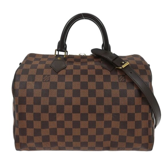 Louis Vuitton Damier Speedy Bandouliere 30 2way Handbag N41183 TR1123 166520 - Picture 1 of 10